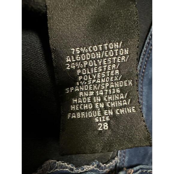 1822 Denim Woman’s‎ Size 28 Skinny Blue Jeans Dark Wash 29x29 - Picture 3 of 7